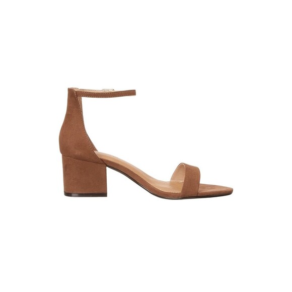 Amazon Essentials Women's Two Strap Heeled Suede Sandal Size 7.5 W New in Box - Picture 7 of 12